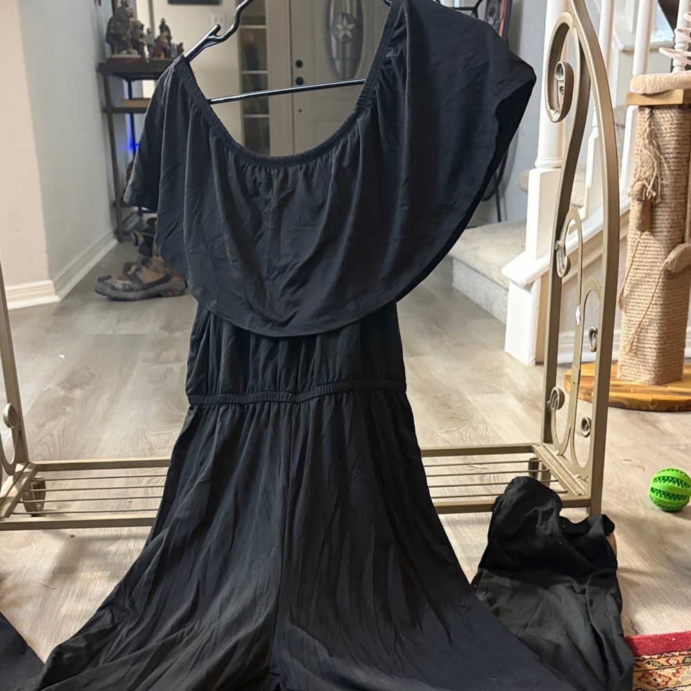Black Off-Shoulder Jumpsuit